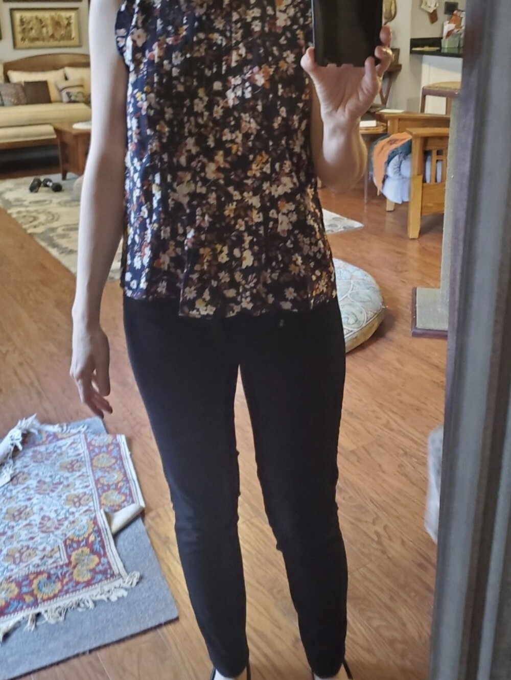 Banana Republic Navy Skinny Sloan Pant